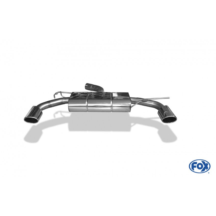 Sportschalldämpfer mit links/rechts je 1 Endrohr 115x85mm (Typ 32), inkl. (EG-) GENEHMIGUNG!