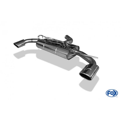 Sportschalldämpfer mit links/rechts je 1 Endrohr 115x85mm (Typ 32), inkl. (EG-) GENEHMIGUNG!