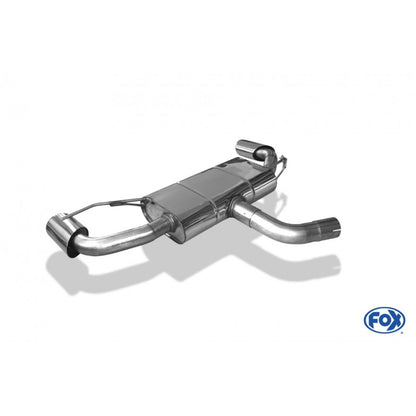 Sportschalldämpfer mit links/rechts je 1 Endrohr 115x85mm (Typ 32), inkl. (EG-) GENEHMIGUNG!