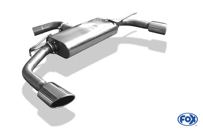 Sportschalldämpfer mit links/rechts je 1 Endrohr 115x85mm (Typ 32), inkl. (EG-) GENEHMIGUNG!