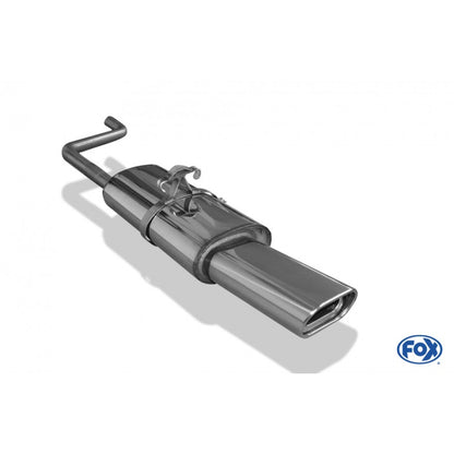 Sportschalldämpfer mit 1 Endrohr 135x80mm (Typ 53), inkl. (EG-) GENEHMIGUNG!