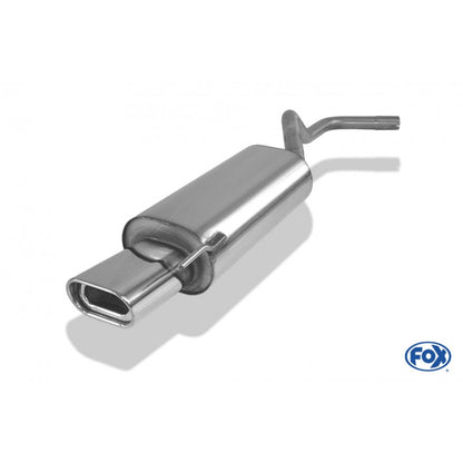 Sportschalldämpfer mit 1 Endrohr 135x80mm (Typ 53), inkl. (EG-) GENEHMIGUNG!