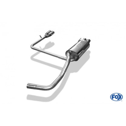 Sportschalldämpfer mit links/rechts je 2 Endrohren 70mm (Typ 13), inkl. TÜV-Teilegutachten!