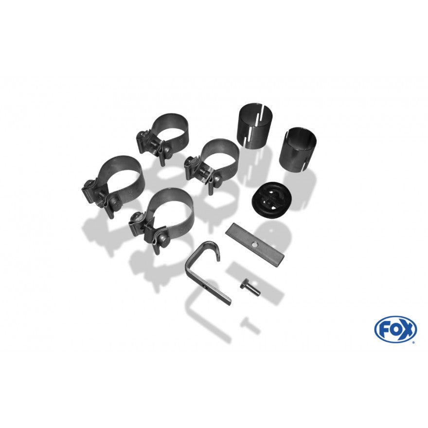 Sportschalldämpfer mit links/rechts je 1 Endrohr 135x80mm (Typ 53), inkl. TÜV-Teilegutachten!