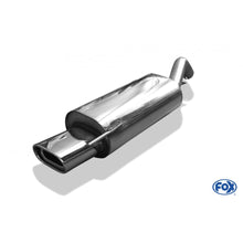 Sportauspuff Endschalldämpfer mit 1 Endrohr 135x80mm