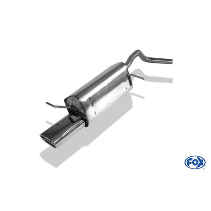 Sportschalldämpfer mit 1 Endrohr 135x80mm (Typ 53), inkl. (EG-) GENEHMIGUNG!