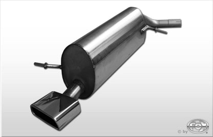 Sportschalldämpfer mit 1 Endrohr 145x65mm (Typ 59), inkl. (EG-) GENEHMIGUNG!