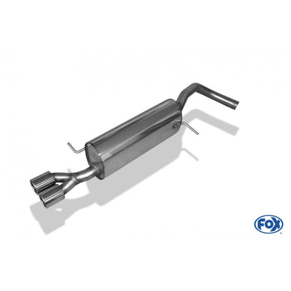 Sportschalldämpfer mit 2 Endrohren 76mm (Typ 12), inkl. (EG-) GENEHMIGUNG!