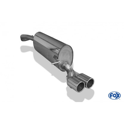Sportschalldämpfer mit 2 Endrohren 76mm (Typ 12), inkl. (EG-) GENEHMIGUNG!