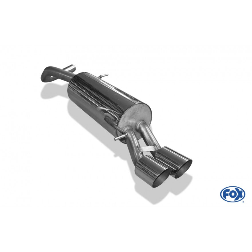 Sportschalldämpfer mit 2 Endrohren 90mm (Typ 14), inkl. (EG-) GENEHMIGUNG!