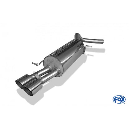 Sportschalldämpfer mit 2 Endrohren 90mm (Typ 14), inkl. (EG-) GENEHMIGUNG!
