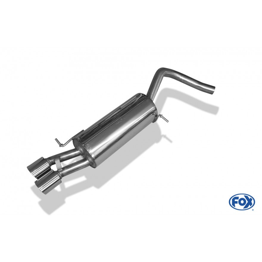Sportschalldämpfer mit 2 Endrohren 90mm (Typ 14), inkl. (EG-) GENEHMIGUNG!