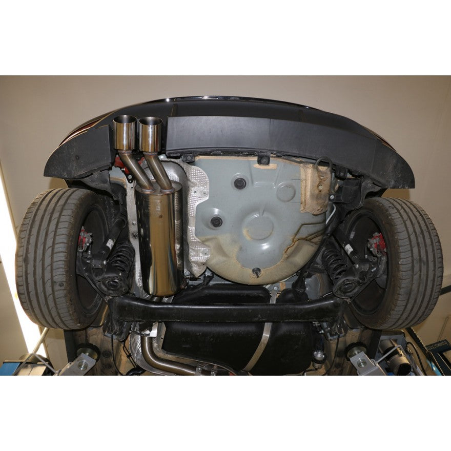 Sportschalldämpfer mit 2 Endrohren 90mm (Typ 14), inkl. (EG-) GENEHMIGUNG!