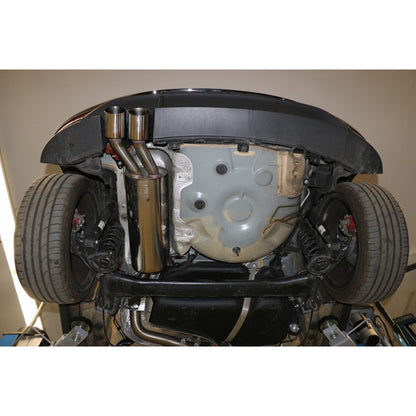 Sportschalldämpfer mit 2 Endrohren 90mm (Typ 14), inkl. (EG-) GENEHMIGUNG!