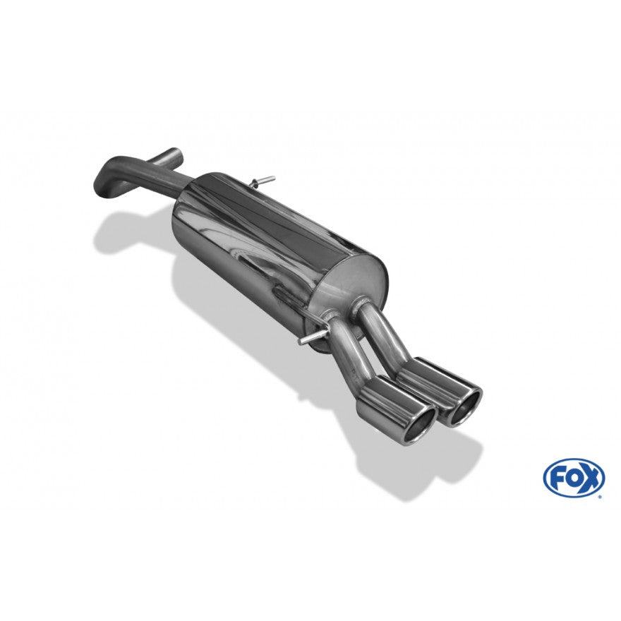 Sportschalldämpfer mit 2 Endrohren 76mm (Typ 16), inkl. (EG-) GENEHMIGUNG!
