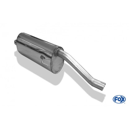 Sportschalldämpfer mit 1 Endrohr 145x65mm (Typ 59), inkl. (EG-) GENEHMIGUNG!