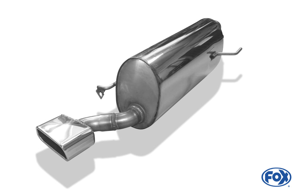 Sportschalldämpfer mit 1 Endrohr 145x65mm (Typ 59), inkl. (EG-) GENEHMIGUNG!