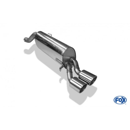 Sportschalldämpfer mit 2 Endrohren 90mm (Typ 16), inkl. (EG-) GENEHMIGUNG!