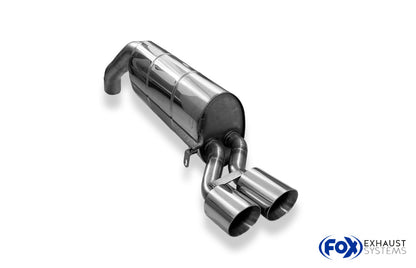 Sportschalldämpfer mit 2 Endrohren 90mm (Typ 25), inkl. (EG-) GENEHMIGUNG!