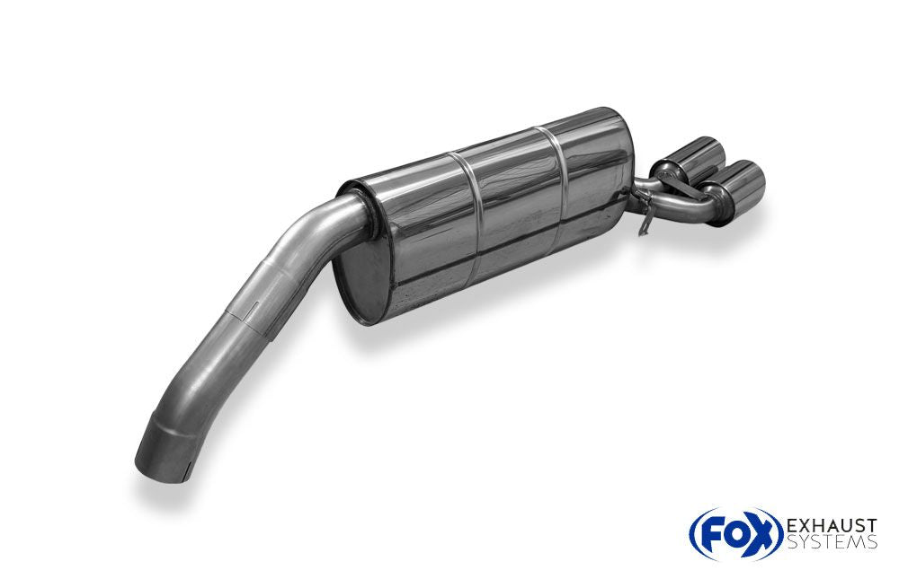 Sportschalldämpfer mit 2 Endrohren 90mm (Typ 25), inkl. (EG-) GENEHMIGUNG!