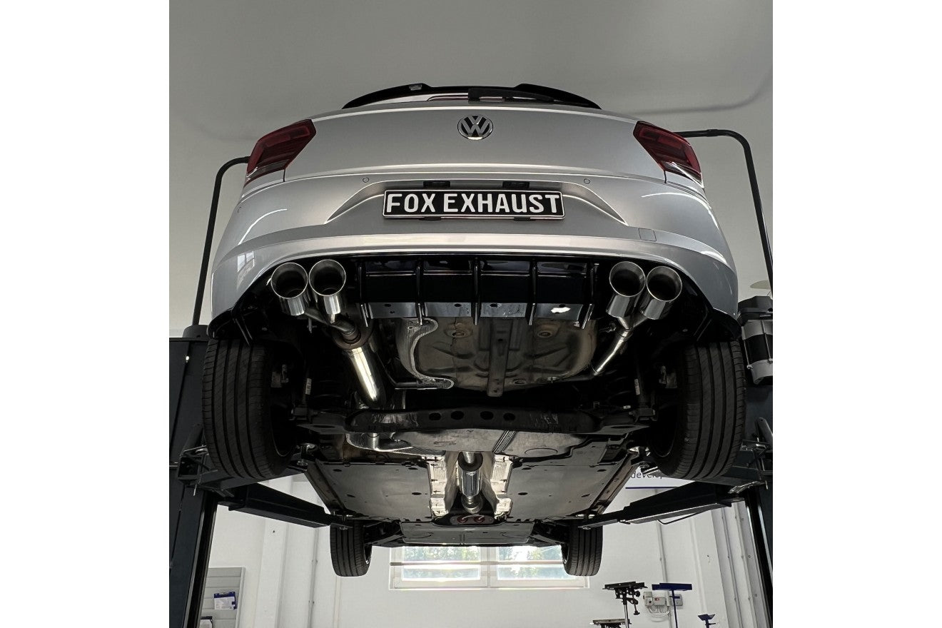 Sportschalldämpfer mit links/rechts je 2 Endrohren 100mm (Typ 25), inkl. (EG-) GENEHMIGUNG!