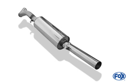 Sportschalldämpfer mit 1 Endrohr 63,5mm (Typ 10), inkl. (EG-) GENEHMIGUNG!