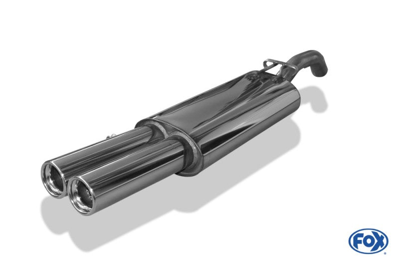 Sportschalldämpfer mit 2 Endrohren 76mm (Typ 13), inkl. (EG-) GENEHMIGUNG!