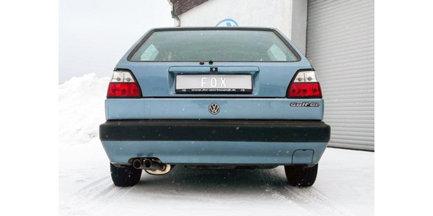 Sportschalldämpfer mit 2 Endrohren 55mm (Typ 14) mit Knick nach links, inkl. (EG-) GENEHMIGUNG!