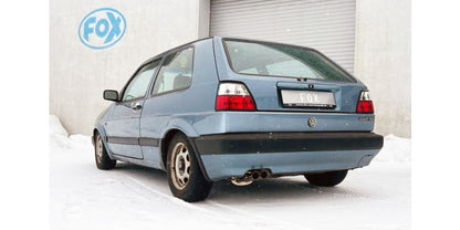 Sportschalldämpfer mit 2 Endrohren 55mm (Typ 14) mit Knick nach links, inkl. (EG-) GENEHMIGUNG!