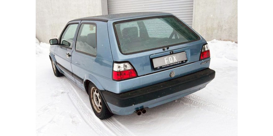 Sportschalldämpfer mit 2 Endrohren 55mm (Typ 14) mit Knick nach links, inkl. (EG-) GENEHMIGUNG!