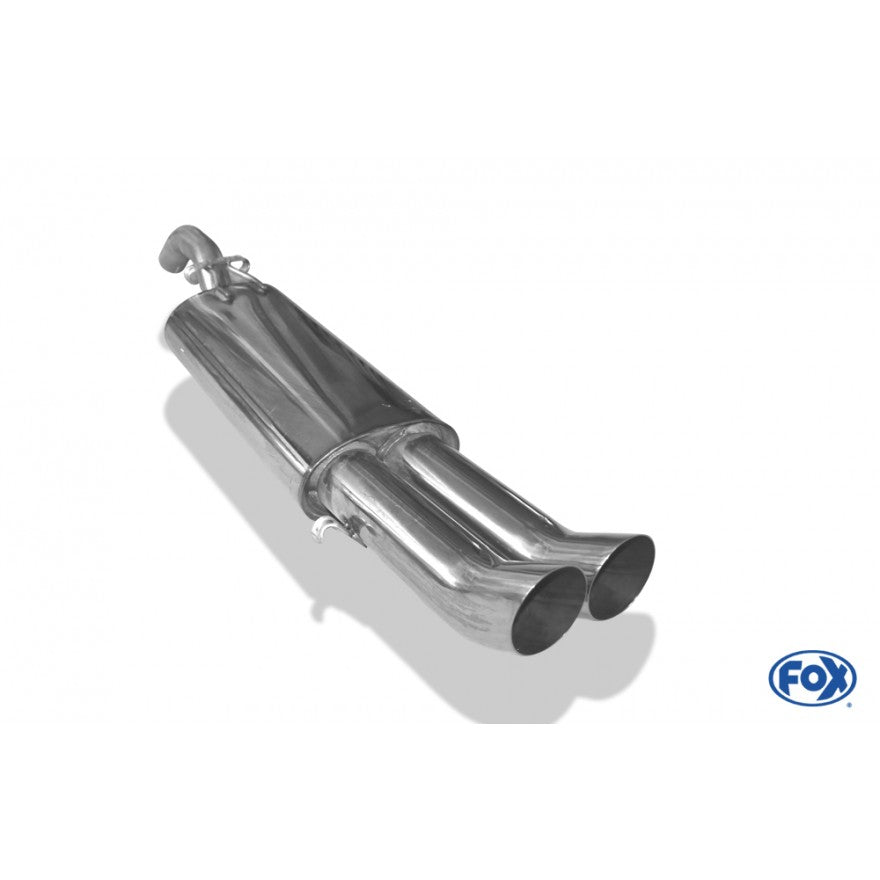 Sportschalldämpfer mit 2 Endrohren 76mm (Typ 18), inkl. (EG-) GENEHMIGUNG!