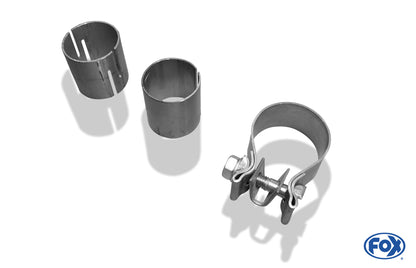 Sportschalldämpfer mit 1 Endrohr 135x80mm (Typ 53), inkl. (EG-) GENEHMIGUNG!