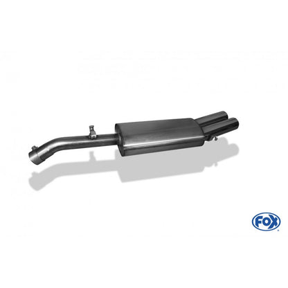 Sportschalldämpfer mit 2 Endrohren 76mm (Typ 13), inkl. (EG-) GENEHMIGUNG!