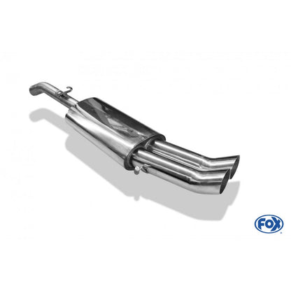 Sportschalldämpfer mit 2 Endrohren 76mm (Typ 18), inkl. (EG-) GENEHMIGUNG!