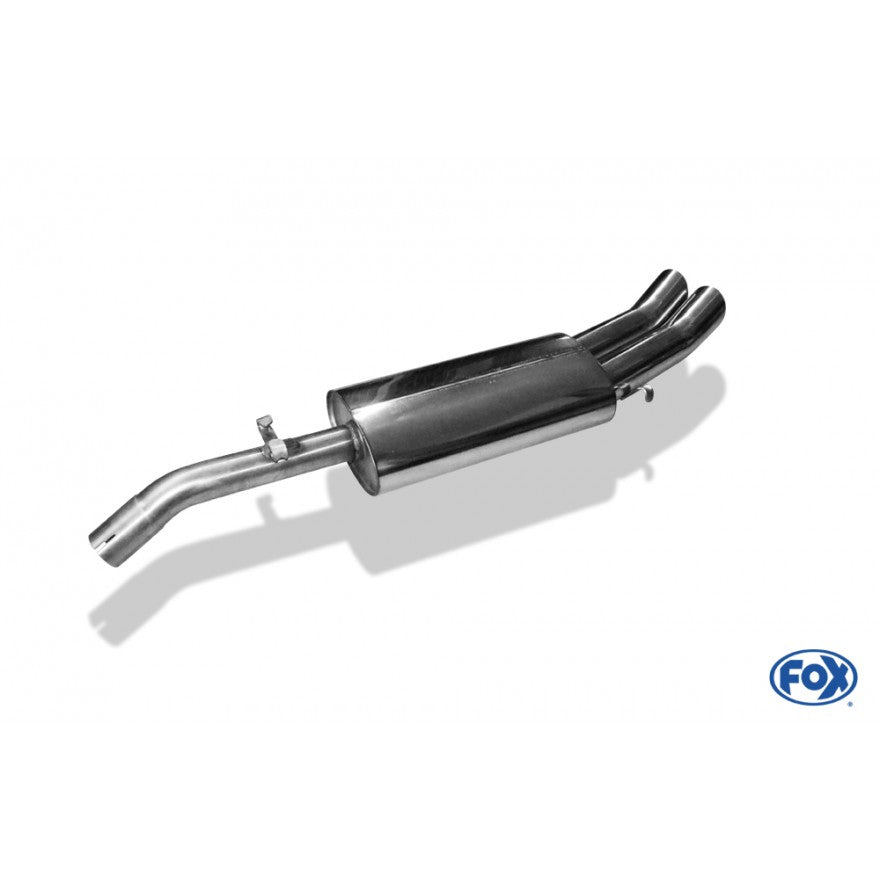 Sportschalldämpfer mit 2 Endrohren 76mm (Typ 18), inkl. (EG-) GENEHMIGUNG!