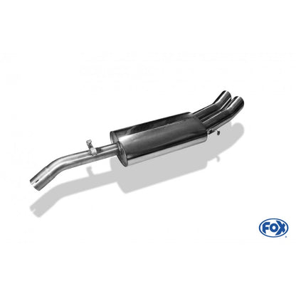 Sportschalldämpfer mit 2 Endrohren 76mm (Typ 18), inkl. (EG-) GENEHMIGUNG!