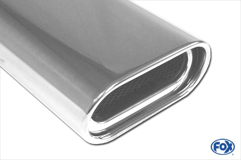 Sportschalldämpfer mit 1 Endrohr 135x80mm (Typ 53), inkl. (EG-) GENEHMIGUNG!