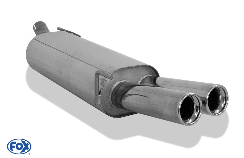 Sportschalldämpfer mit 2 Endrohren 76mm (Typ 13), inkl. (EG-) GENEHMIGUNG!