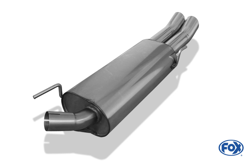 Sportschalldämpfer mit 2 Endrohren 76mm (Typ 18), inkl. (EG-) GENEHMIGUNG!