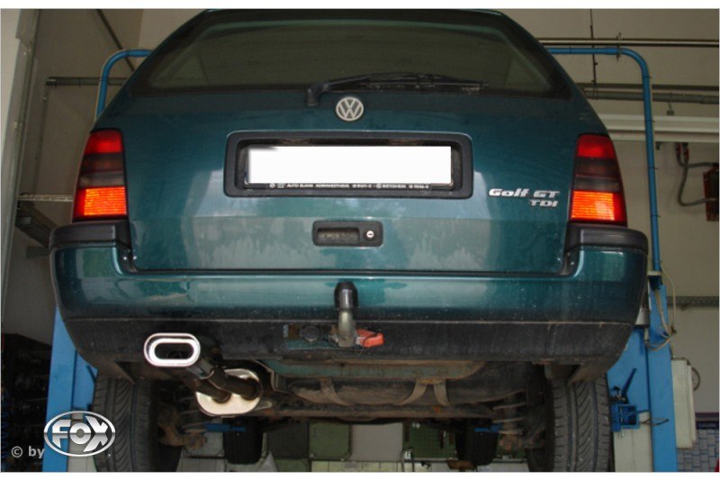 Sportschalldämpfer mit 1 Endrohr 135x80mm (Typ 53), inkl. (EG-) GENEHMIGUNG!