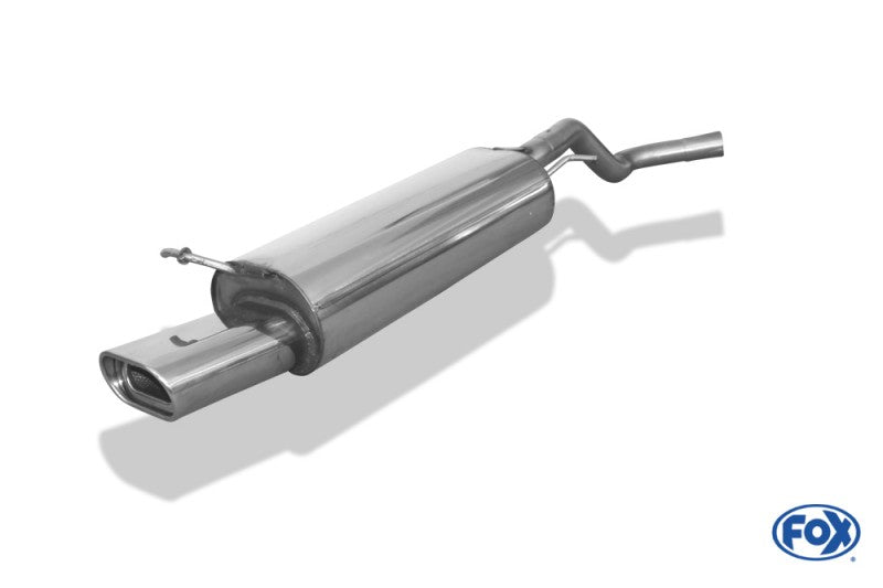 Sportschalldämpfer mit 1 Endrohr 135x80mm (Typ 53), inkl. (EG-) GENEHMIGUNG!