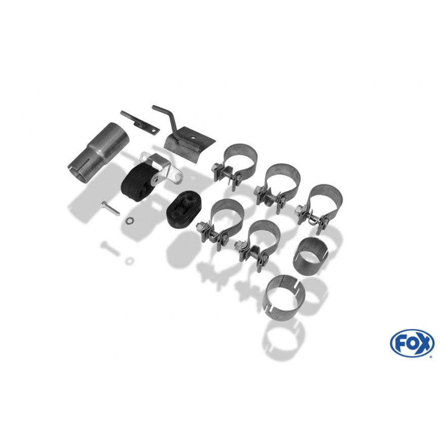 Sportschalldämpfer mit links/rechts je 2 Endrohren 76mm (Typ 13), inkl. (EG-) GENEHMIGUNG!
