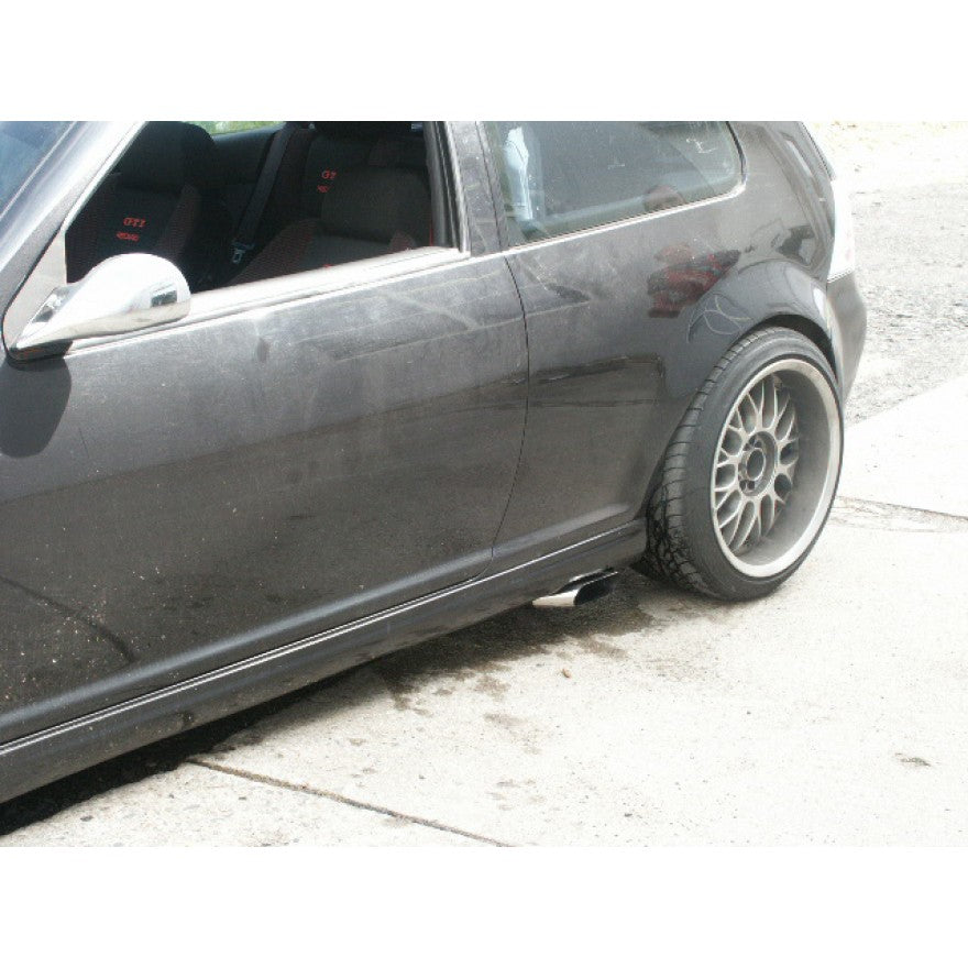 Sportschalldämpfer mit seitlich 1 Endrohr 135x50mm (Typ 50), inkl. TÜV-Teilegutachten!