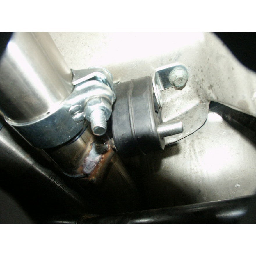 Sportschalldämpfer mit seitlich 1 Endrohr 135x50mm (Typ 50), inkl. TÜV-Teilegutachten!