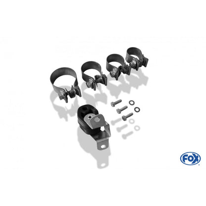 Sportschalldämpfer mit 1 Endrohr 135x80mm (Typ 53), inkl. TÜV-Teilegutachten!