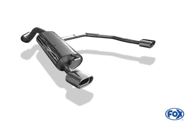 Sportschalldämpfer mit links/rechts je 1 Endrohr 135x80mm (Typ 53), inkl. TÜV-Teilegutachten!