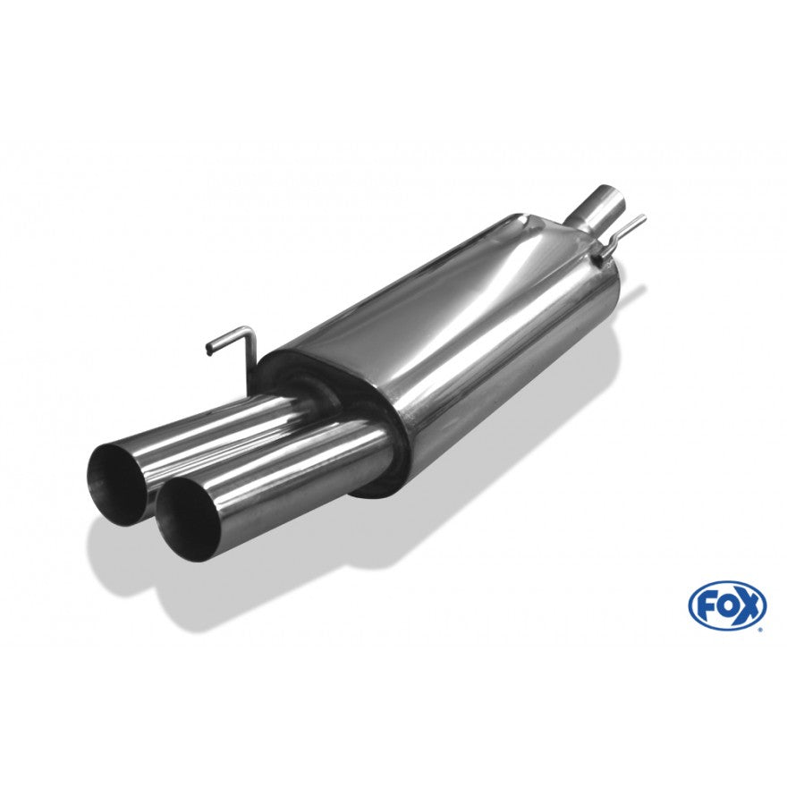 Sportschalldämpfer mit 2 Endrohren 76mm (Typ 10), inkl. (EG-) GENEHMIGUNG!