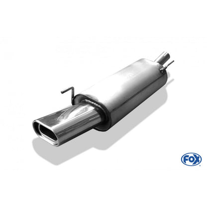 Sportschalldämpfer mit 1 Endrohr 135x80mm (Typ 53), inkl. (EG-) GENEHMIGUNG!