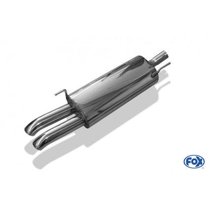 Sportschalldämpfer mit 2 Endrohren 63mm (Typ 28), inkl. (EG-) GENEHMIGUNG!