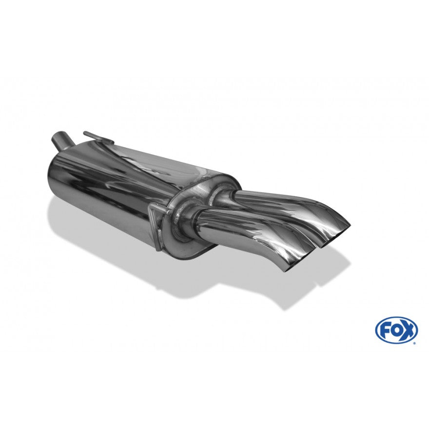 Sportschalldämpfer mit 2 Endrohren 63mm (Typ 28), inkl. (EG-) GENEHMIGUNG!